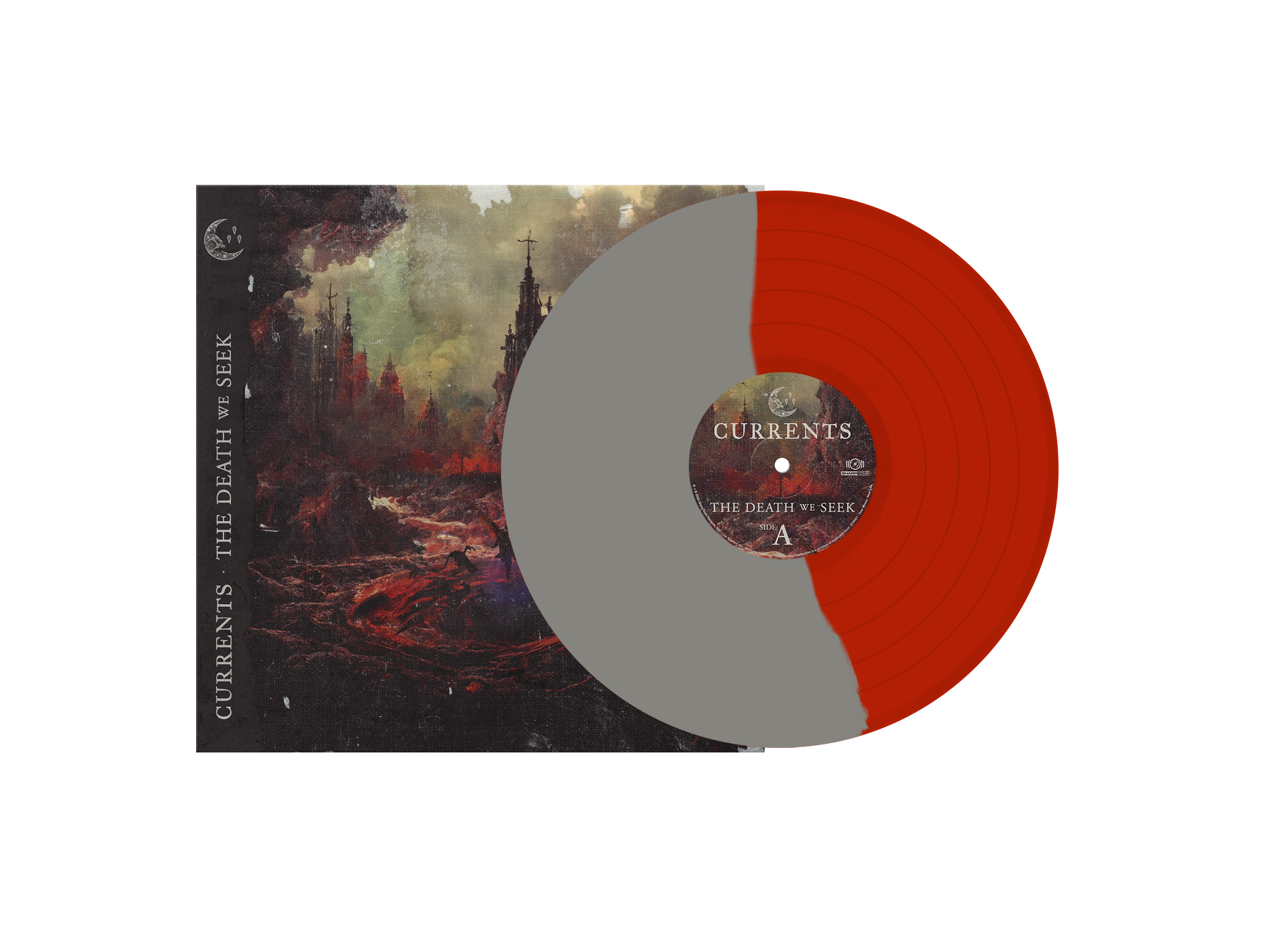 CURRENTS ‘THE DEATH WE SEEK’ LP (Limited Edition – Only 250 made, Half Red / Half Silver Vinyl)