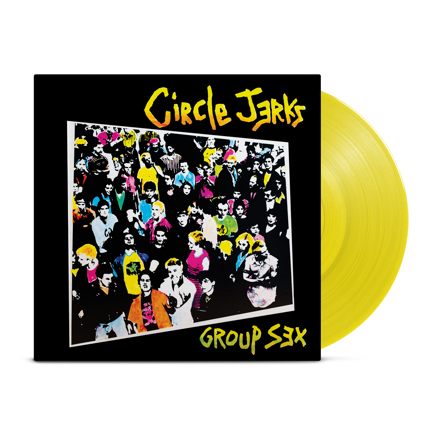 CIRCLE JERKS ‘GROUP SEX’  YELLOW LP