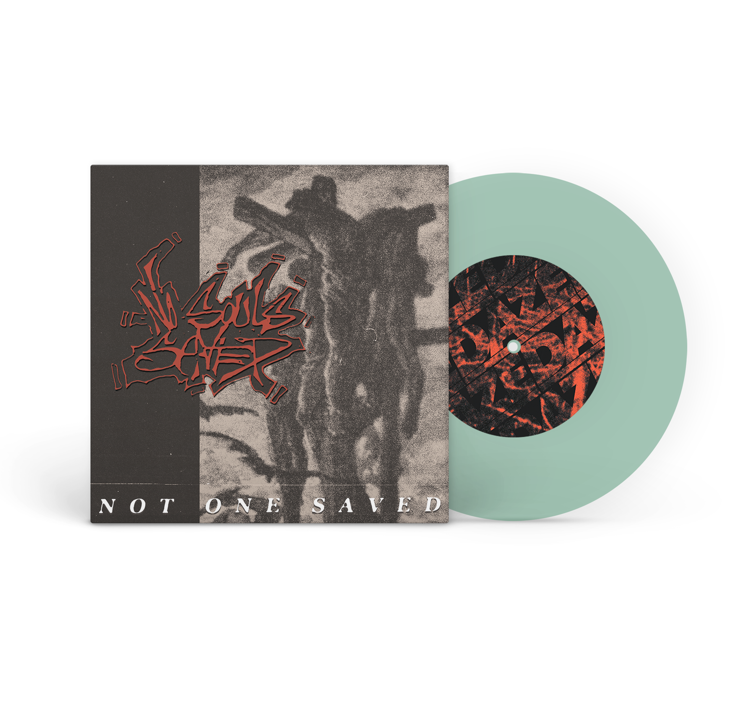 NO SOULS SAVED ‘NO ONE SAVED’ 7" (Limited Edition – Only 100 made, Coke Bottle Clear 7" Vinyl)