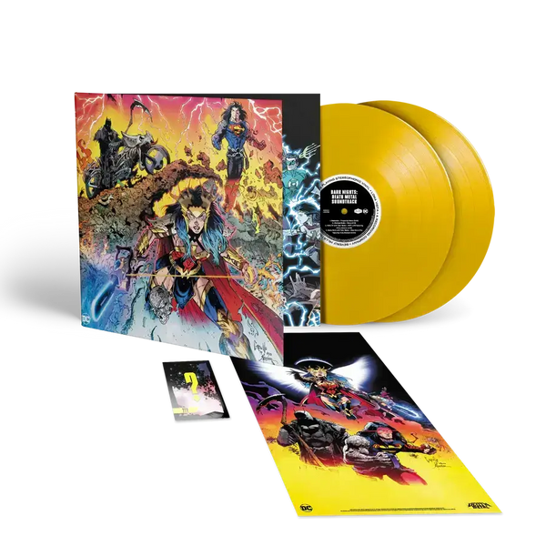 DC DARK NIGHTS: DEATH METAL SOUNTRACK 2LP BUNDLE (Red or Yellow Vinyl, Limited to 500 Each)