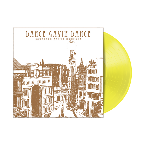 DANCE GAVIN DANCE 'DOWNTOWN BATTLE MOUNTAIN' LP (Limited Edition — Only 500 Made, Neon Yellow Vinyl)