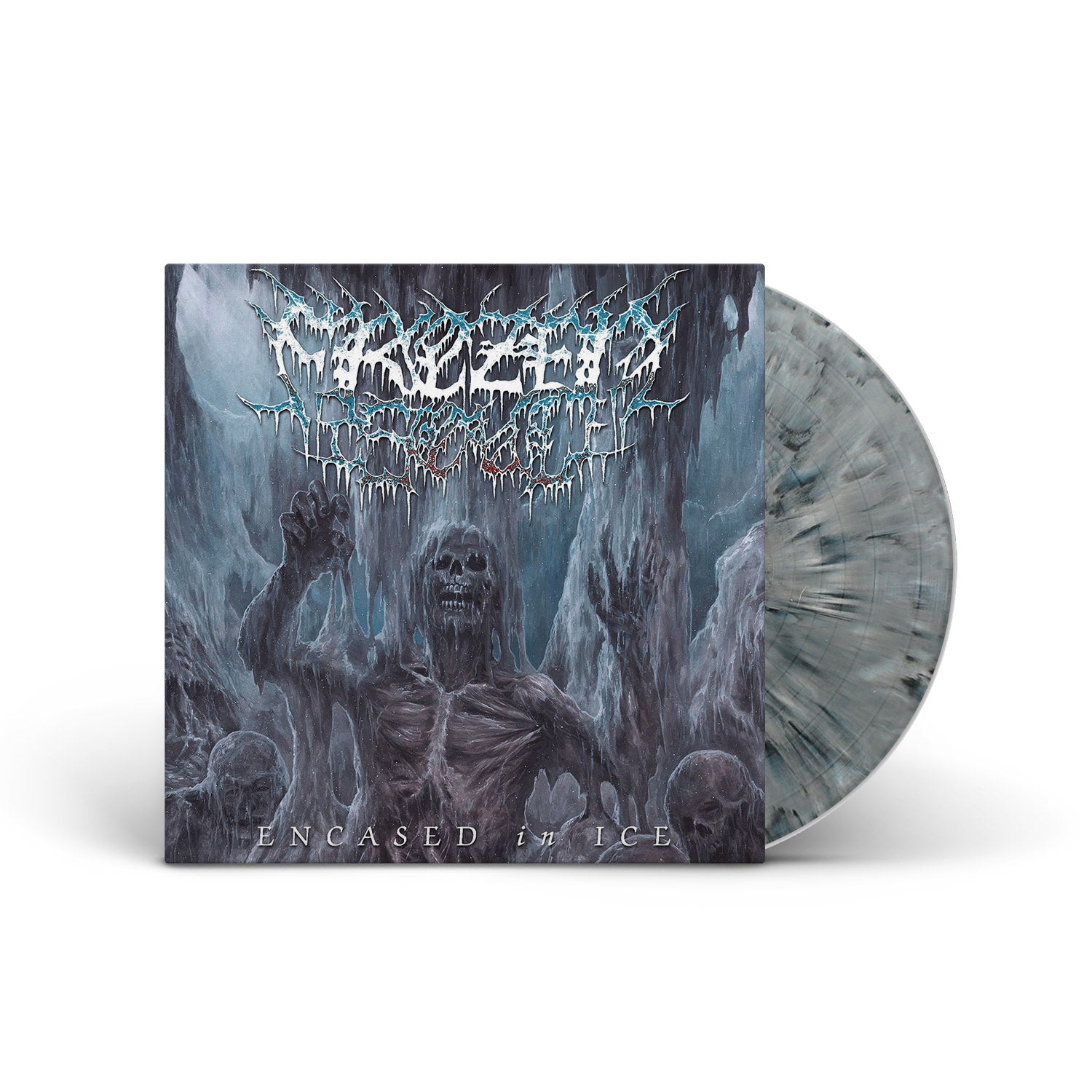 FROZEN SOUL 'ENCASED IN ICE' LP – ONLY 300 MADE (Grey Marble Vinyl)