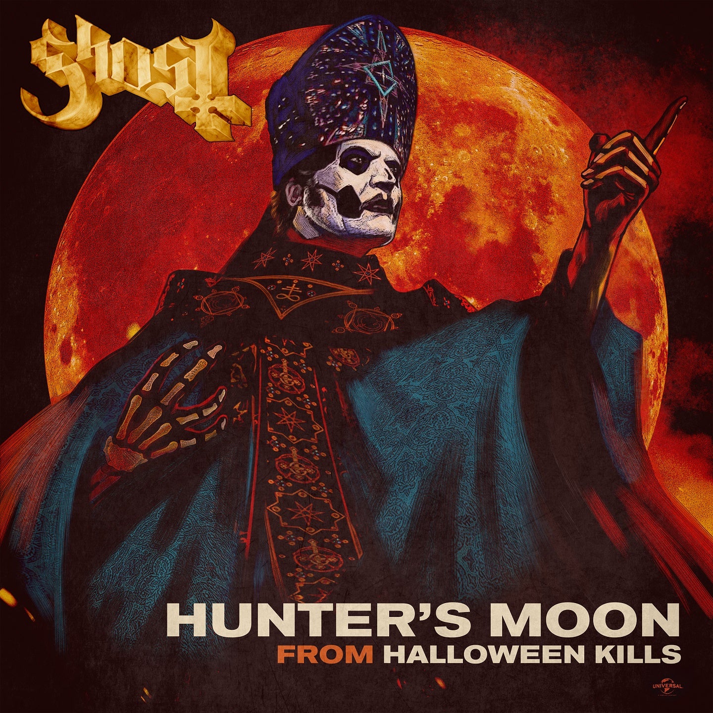 GHOST 'HUNTER'S MOON' 7" (Black Vinyl)