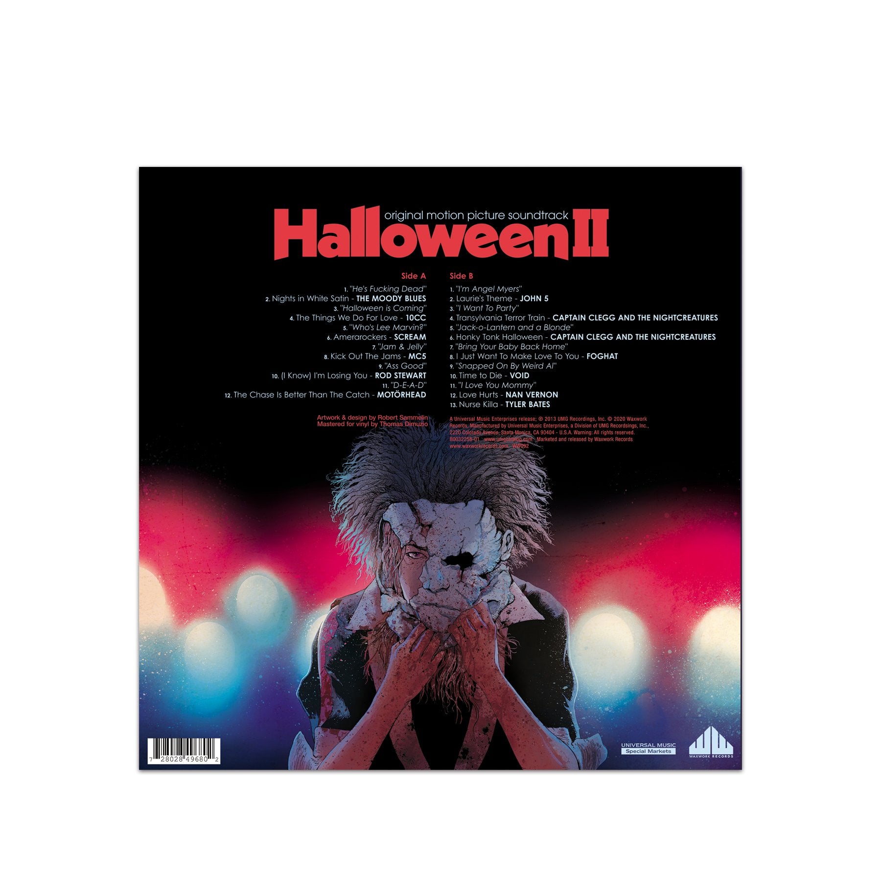 HALLOWEEN II SOUNDTRACK LP (Pumpkin Orange, Candy Apple Red, Magenta S