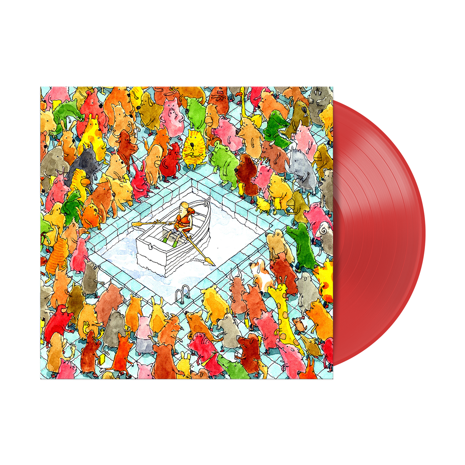 DANCE GAVIN DANCE 'HAPPINESS' LP (Limited Edition — Only 500 Made, Neon Orange Vinyl)