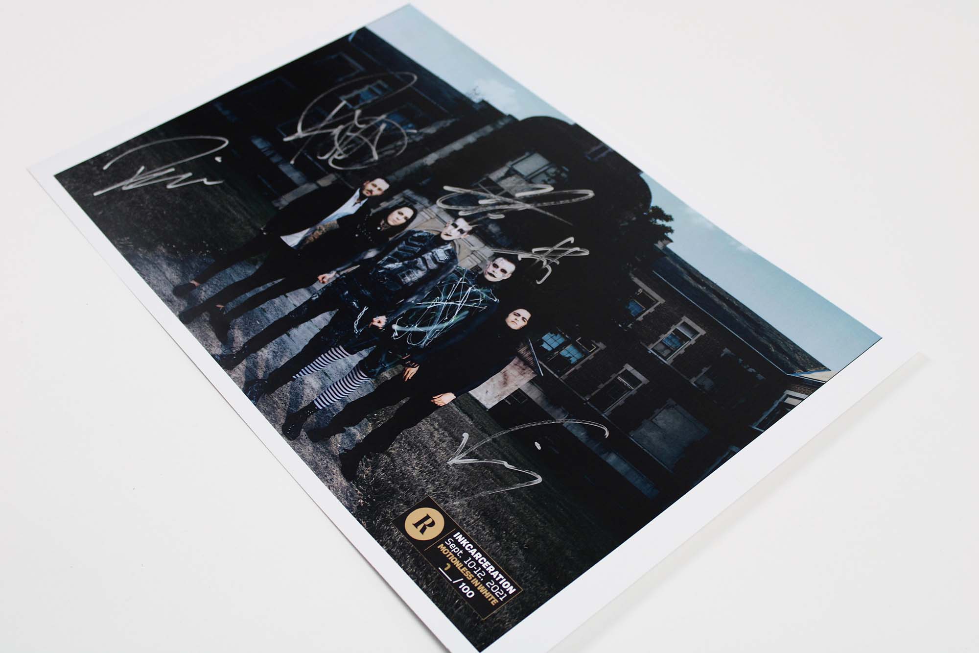 Motionless In White x Revolver x Inkcarceration - Signed Festival Post