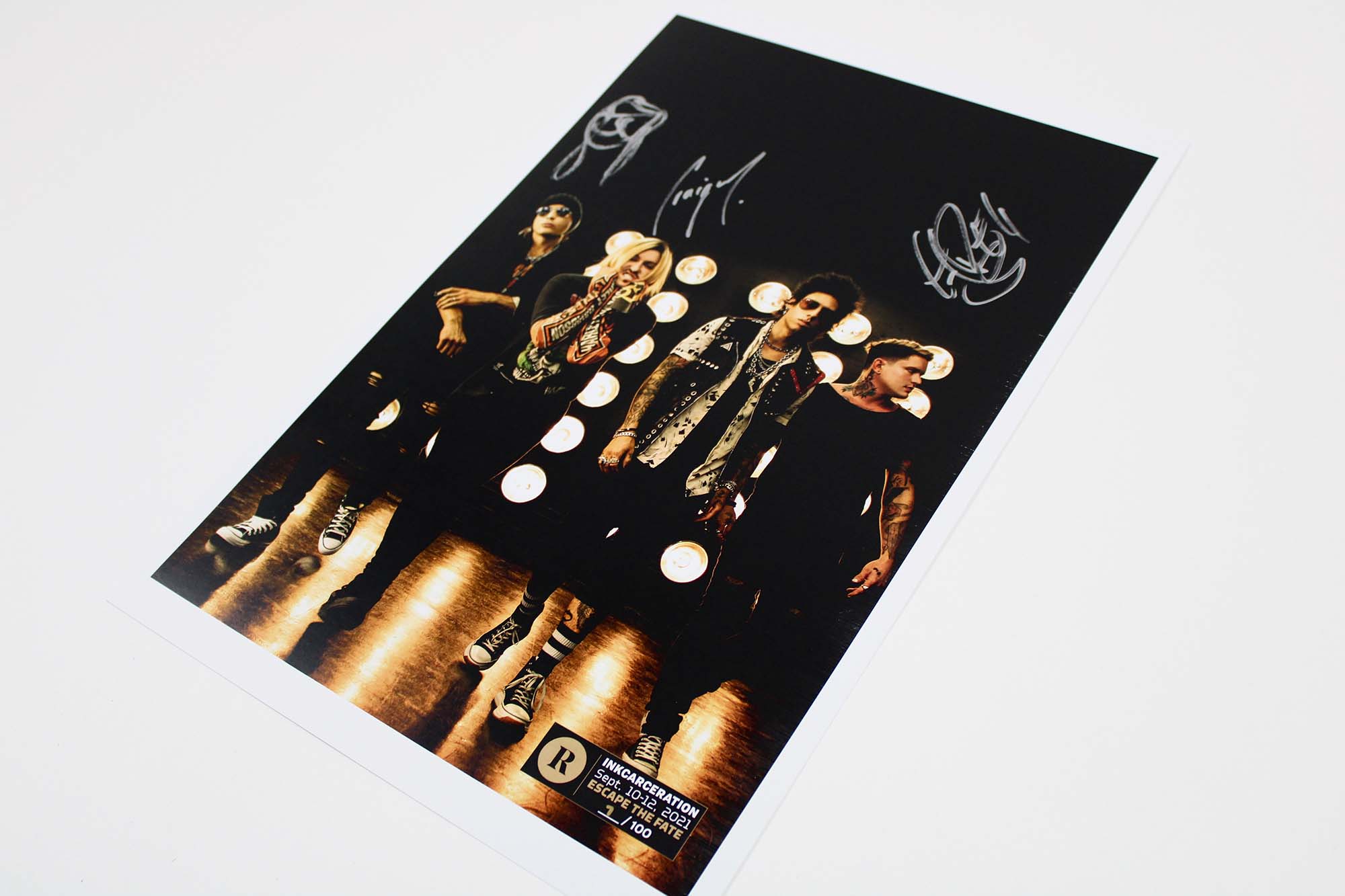 ESCAPE THE FATE X REVOLVER X INKCARCERATION - SIGNED FESTIVAL POSTER