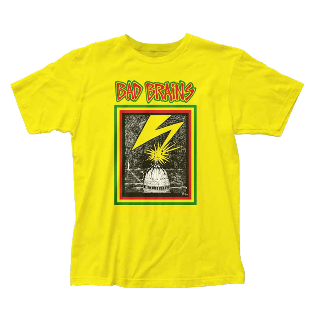 BAD BRAINS 'CAPITOL' YELLOW T-SHIRT