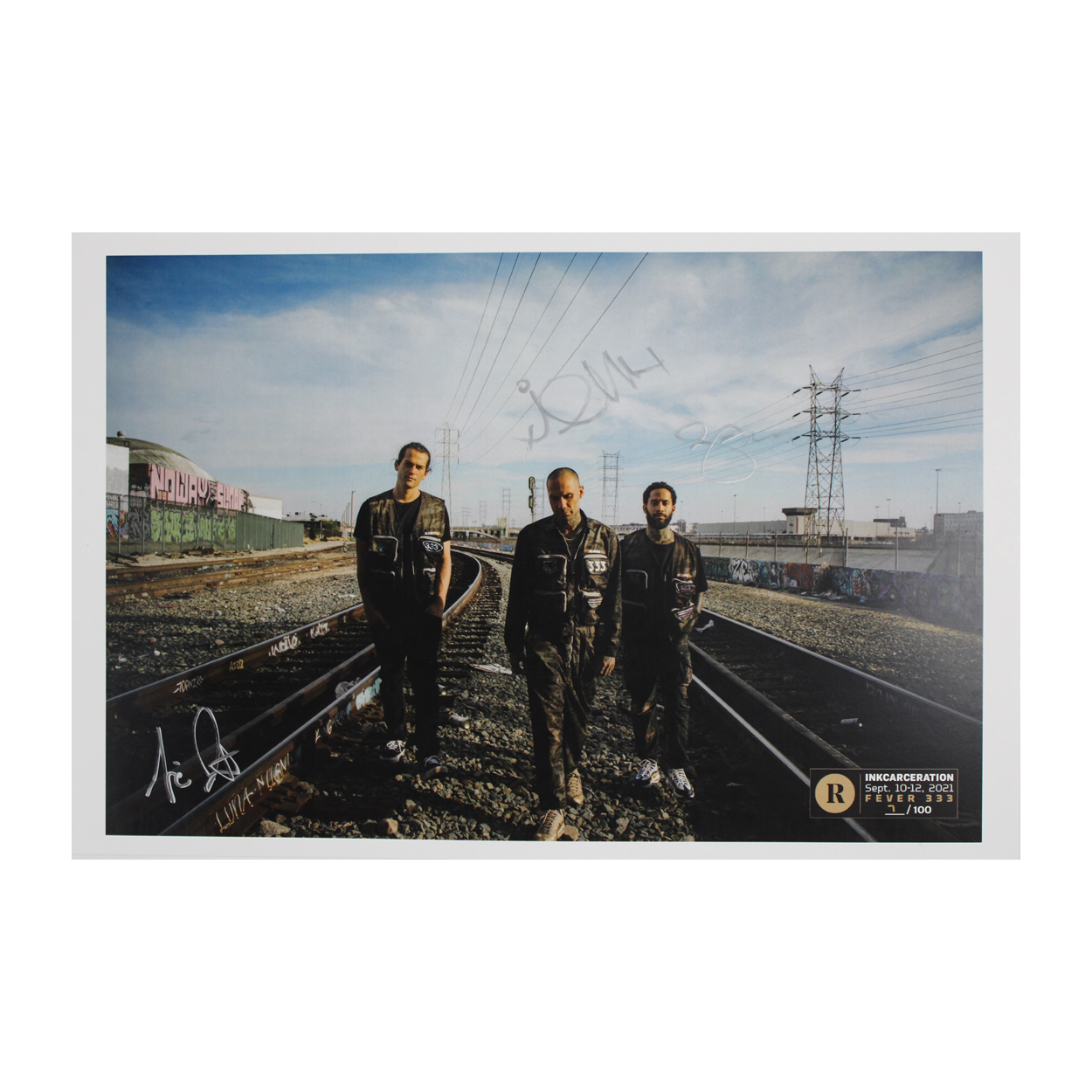 Fever 333 x Revolver x Inkcarceration - Signed Festival Poster