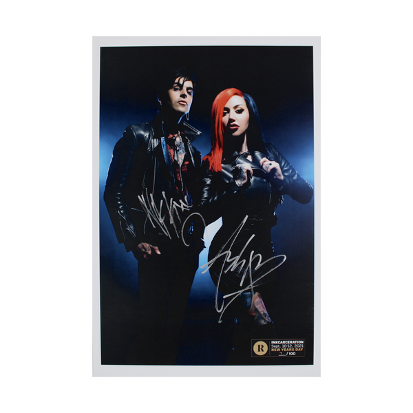 NEW YEARS DAY X REVOLVER X INKCARCERATION - SIGNED FESTIVAL POSTER