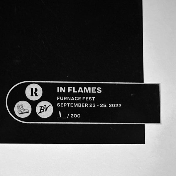 IN FLAMES x FURNACE FEST 2022 LIMITED EDITON NUMBERED PRINTS