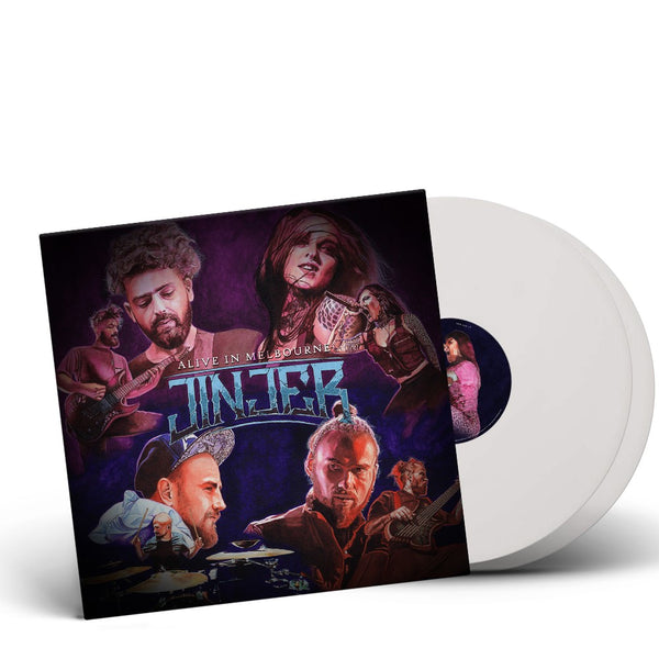 JINJER ‘ALIVE IN MELBOURNE’ LIMITED-EDITION WHITE DOUBLE VINYL & 12" HAND NUMBERED PRINT— ONLY 200 MADE