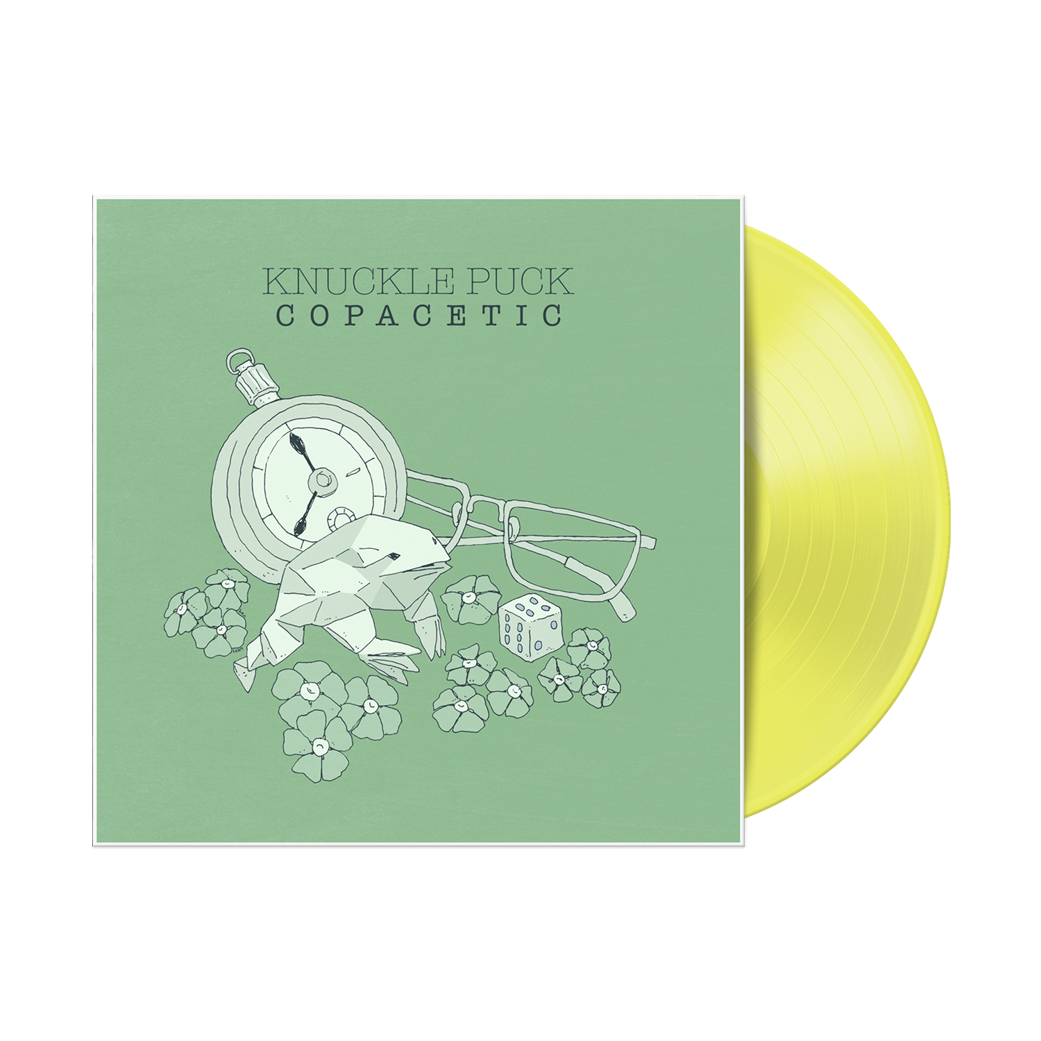 KNUCKLE PUCK 'COPACETIC' LP (Limited Edition – Only 500 made, Highlighter Yellow Vinyl)