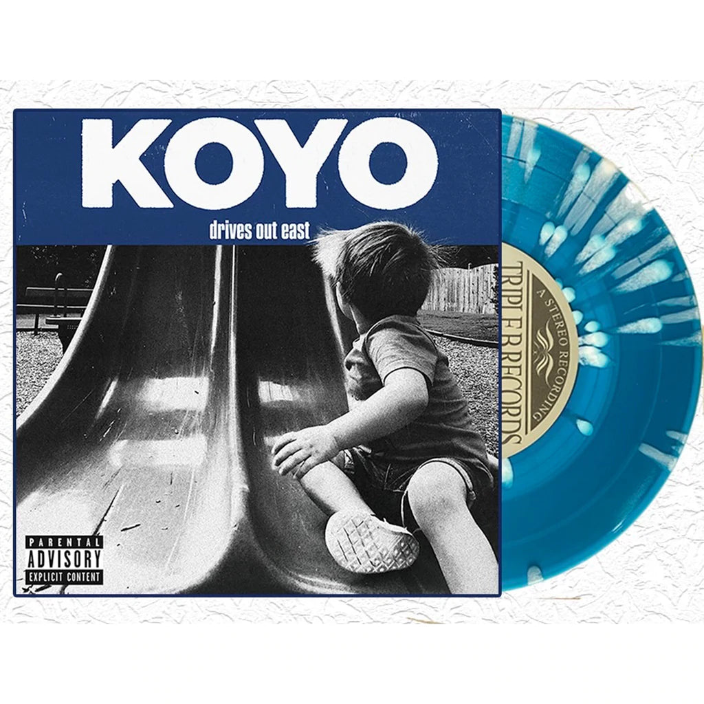 KOYO 'DRIVES OUT EAST' 7" (Blue w/ White Splatter Vinyl)