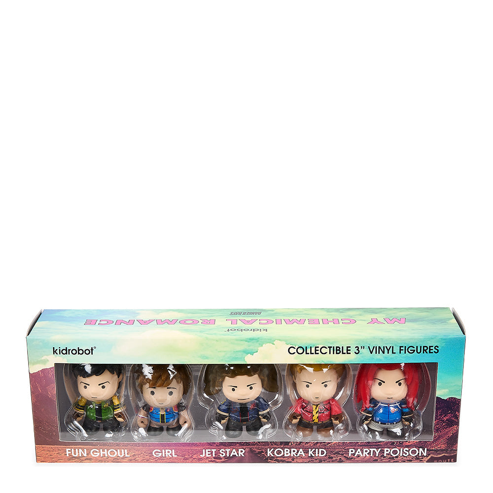 MY CHEMICAL ROMANCE - DANGER DAYS: THE TRUE LIVES OF THE FABULOUS KILLJOYS - KIDROBOT LIMITED EDITION 3" MINI FIGURE SET