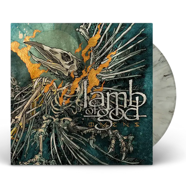 LAMB OF GOD 'OMENS'  LIMITED-EDITION SILVER GRAY MARBLE LP – ONLY 1000 MADE