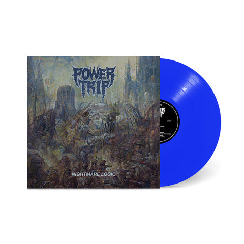 POWER TRIP 'NIGHTMARE LOGIC' OPAQUE BLUE RILEY GALE FOUNDATION EDITION LP