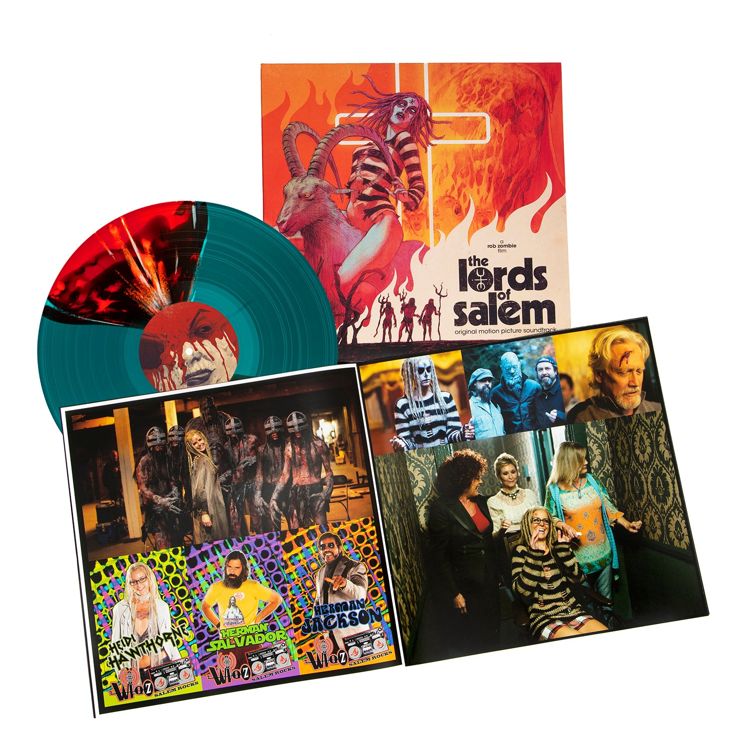 LORDS OF SALEM ORIGINAL SOUNDTRACK LP (Blood Red & Blue Butterfly Effect w/ White Splatter Vinyl, Featuring Rob Zombie, The Velvet Underground, Lou Reed and more)