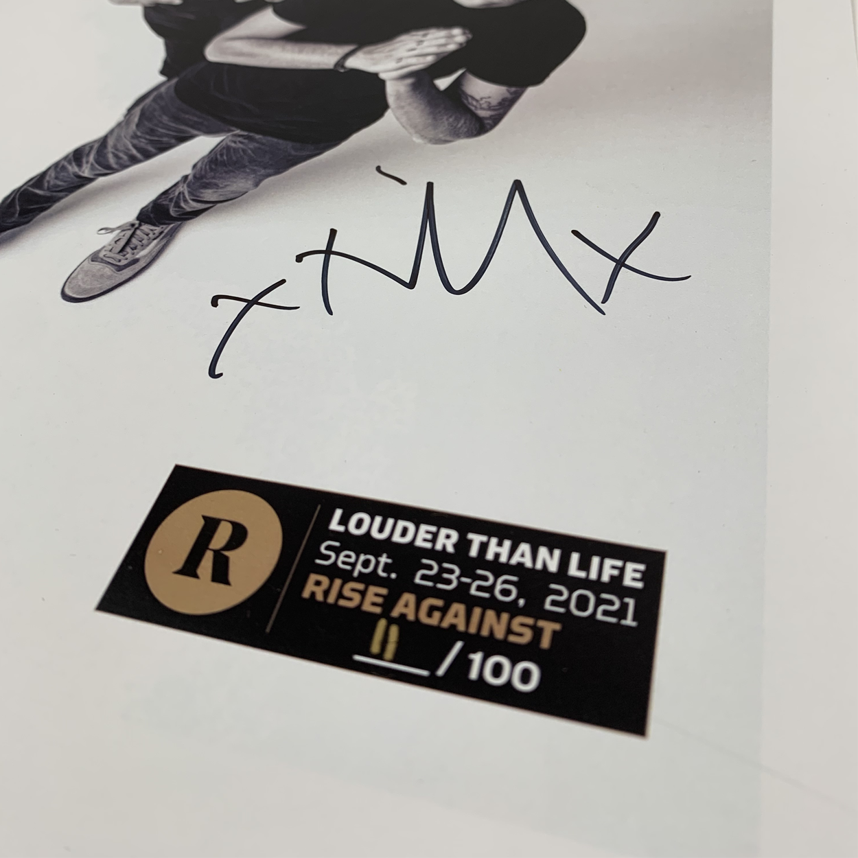 RISE AGAINST X REVOLVER X LOUDER THAN LIFE - SIGNED FESTIVAL POSTER