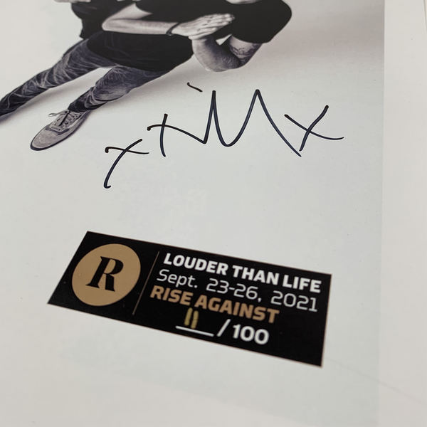 RISE AGAINST X REVOLVER X LOUDER THAN LIFE - SIGNED FESTIVAL POSTER