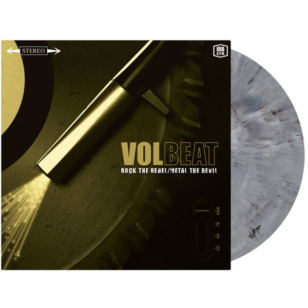 VOLBEAT 'ROCK THE REBEL/METAL THE DEVIL 15TH ANNIVERSARY EDITION' LIMITED-EDITION SILVER MARBLE LP – ONLY 500 MADE