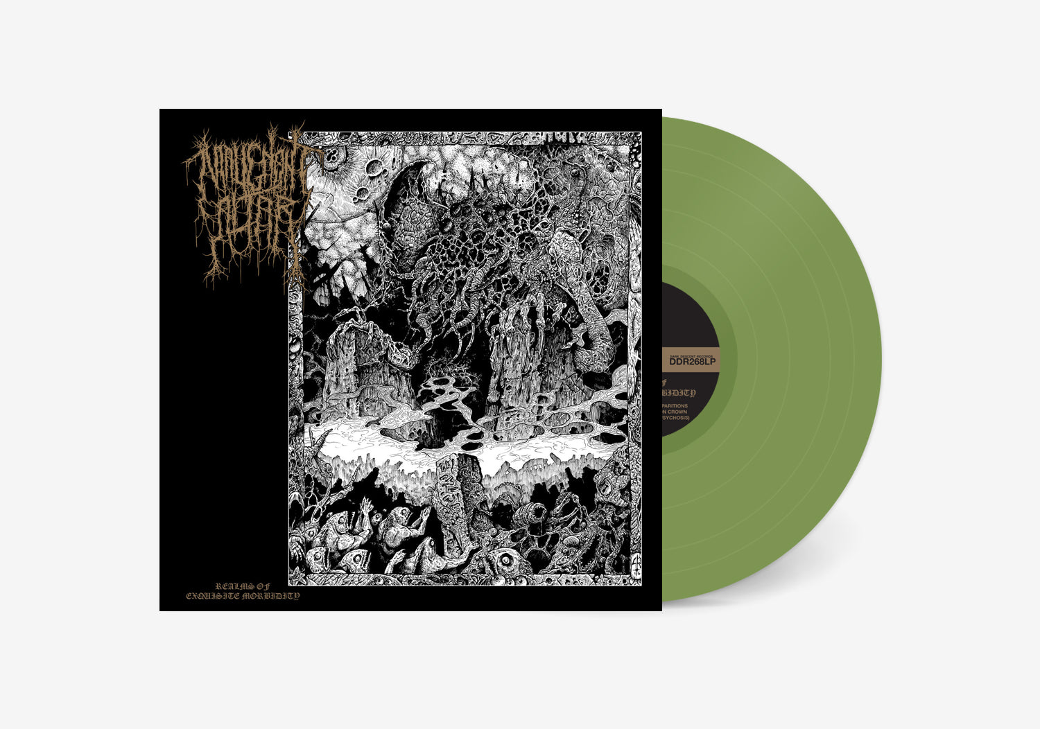 MALIGNANT ALTAR ‘REALMS OF EXQUISITE MORBIDITY’ LP (Limited Edition – Only 200 Made, Olive Green Vinyl)