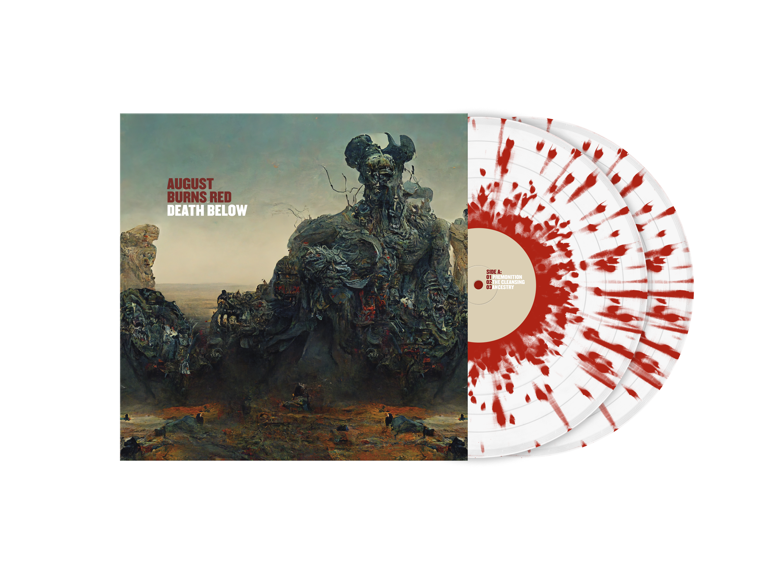 AUGUST BURNS RED ‘DEATH BELOW’ 2LP (Limited Edition – Only 500 made, "Bloodshot" Vinyl)