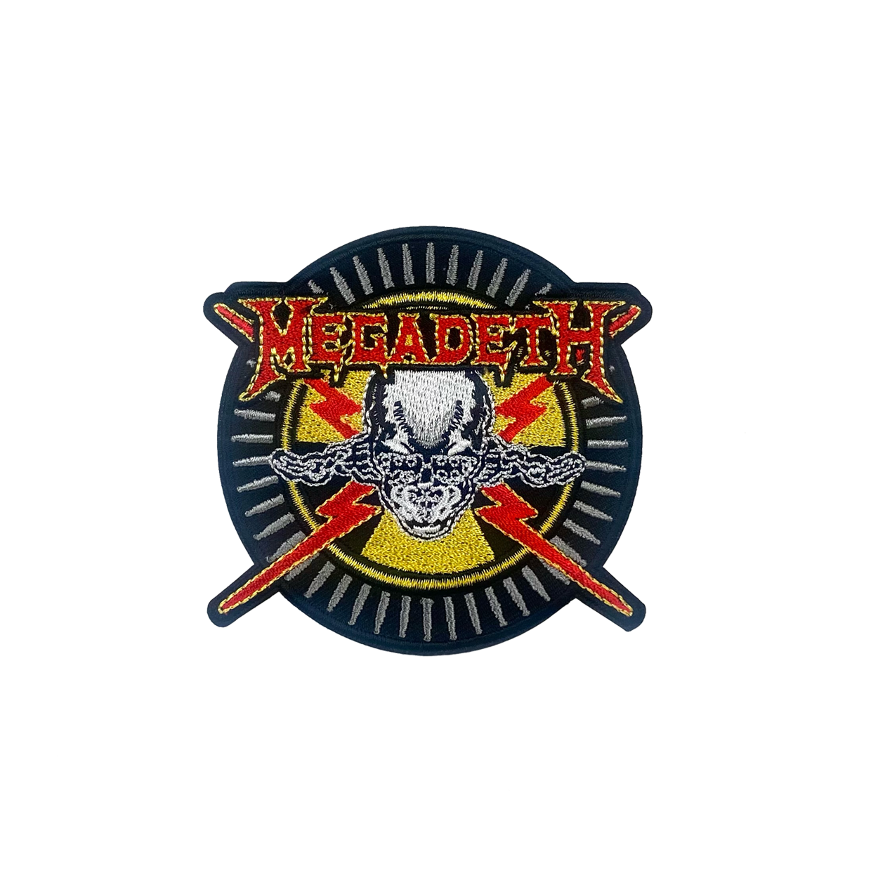 MEGADETH SKULL & BULLETS EMBROIDERED PATCH