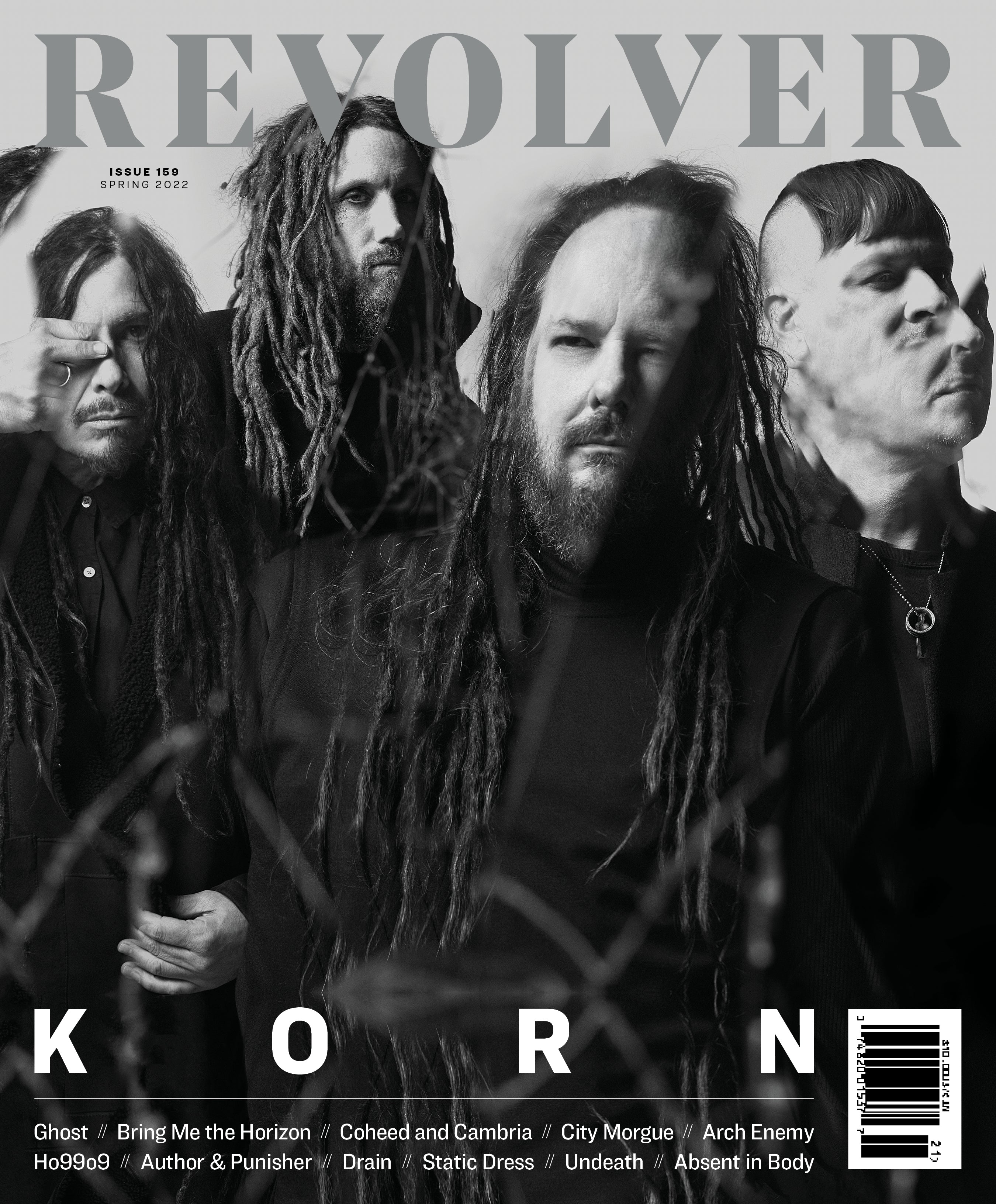 KORN 'REQUIEM' LP + REVOLVER SPRING 2022 ISSUE BUNDLE (Limited Edition, Silver Vinyl)