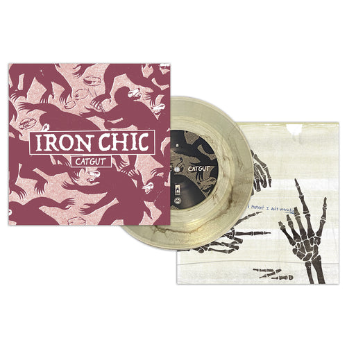 IRON CHIC/WAYS AWAY ‘SPLIT’ 7" (Limited Edition – Only 100 made, Coke Bottle Clear 7" Vinyl)