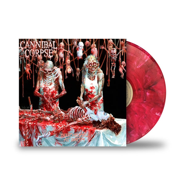 CANNIBAL CORPSE 'BUTCHERED AT BIRTH' LP (Limited Edition – Only 500 made, Translucent Red w/ Black & White Swirl Vinyl)