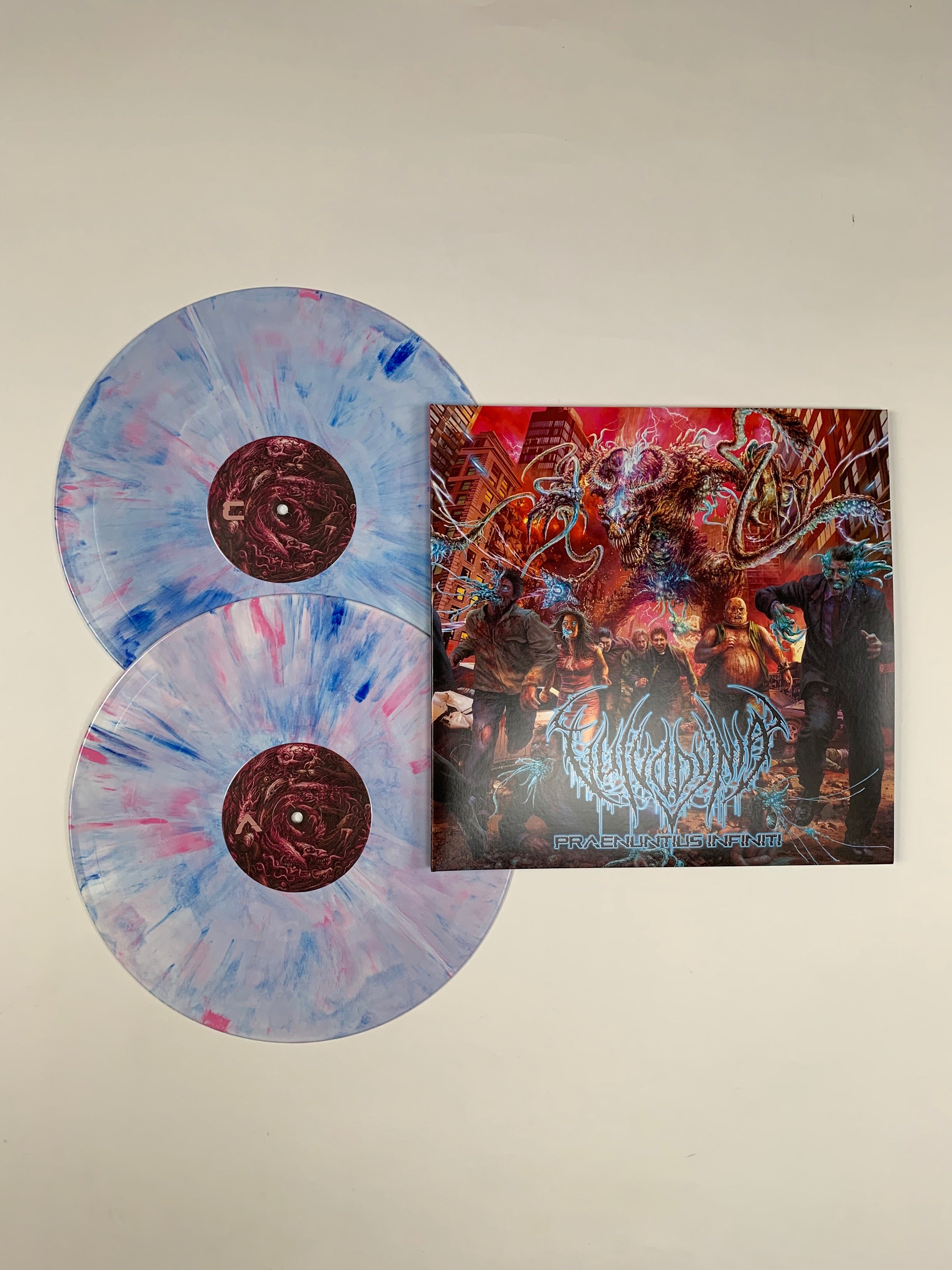 VULVODYNIA ‘PRAENUNTIUS INFINITI’ LIMITED-EDITION BLUE WITH WHITE AND PINK SPLATTER 2LP