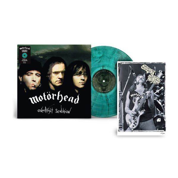 MOTORHEAD ‘OVERNIGHT SENSATION’ LP (Limited Edition, Green Smoke Splatter Vinyl)
