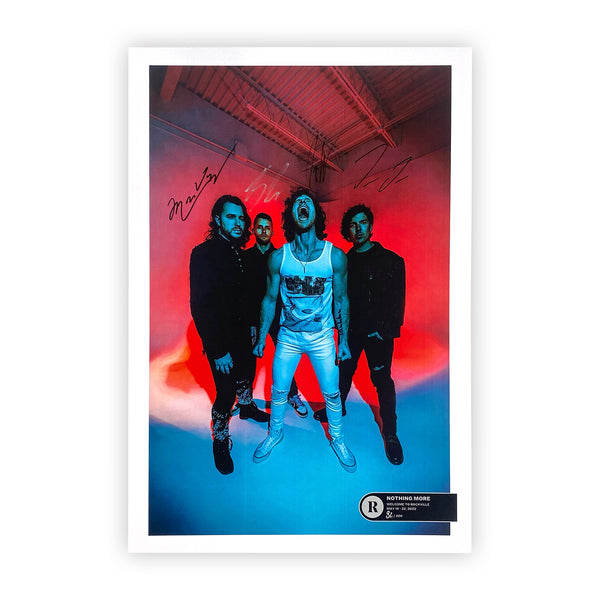 NOTHING MORE x REVOLVER x WELCOME TO ROCKVILLE 2022 LIMITED EDITON NUMBERED POSTER