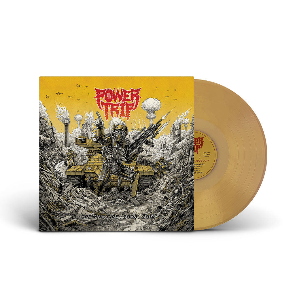 POWER TRIP 'OPENING FIRE: 2008-2014' LP (Yellow Mustard Vinyl)