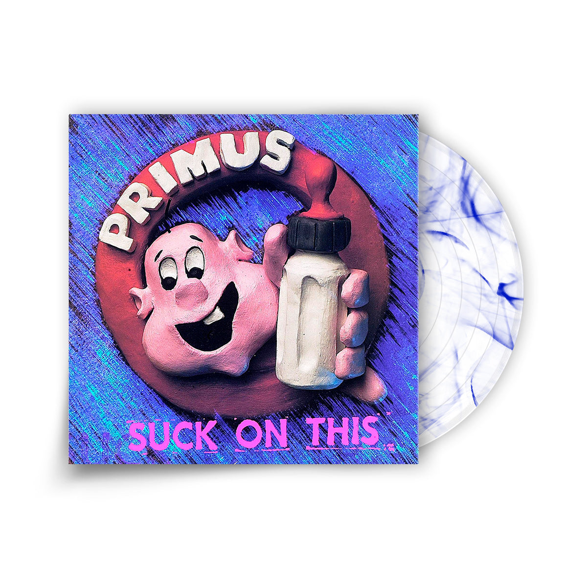 REVOLVER x PRIMUS BLUE COLLECTOR'S BUNDLE HAND-NUMBERED ALT COVER SLIPCASE W/ LIMITED-EDITION 'SUCK ON THIS' & 'FRIZZLE FRY' CLEAR WITH BLUE LP - ONLY 100 AVAILABLE