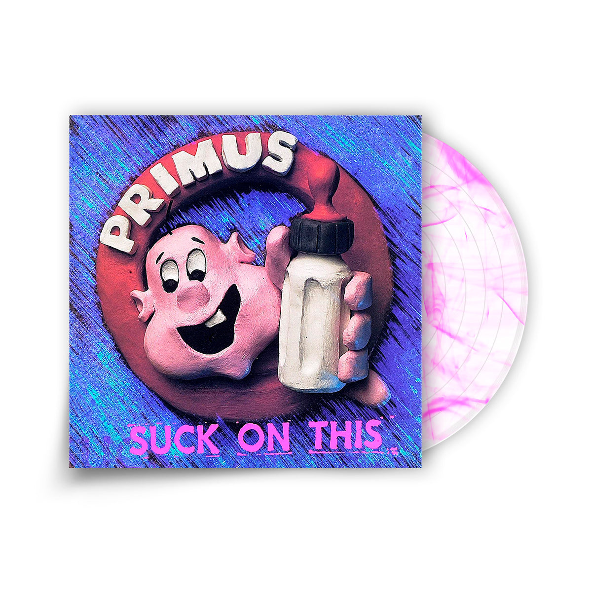 REVOLVER x PRIMUS PINK COLLECTOR'S BUNDLE HAND-NUMBERED ALT COVER SLIPCASE W/ LIMITED-EDITION 'SUCK ON THIS' & 'FRIZZLE FRY' CLEAR WITH PINK LP - ONLY 100 AVAILABLE