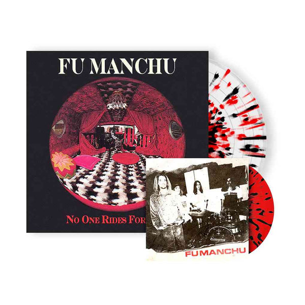 FU MANCHU ‘NO ONE RIDES FOR FREE’ LP + 7" (Limited Edition — Only 300 Made, Red & Black Splatter Vinyl)