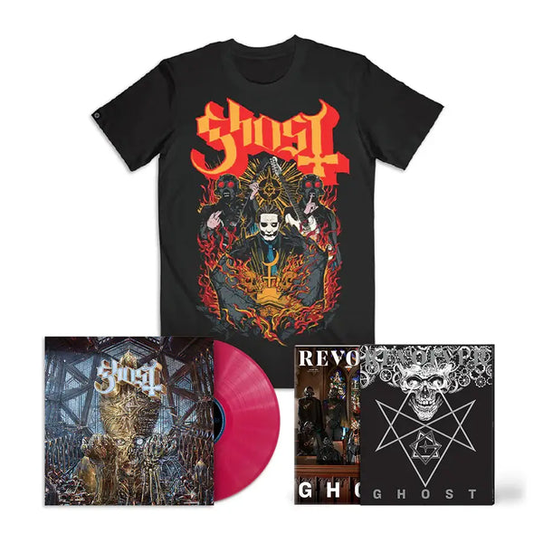 REVOLVER x GHOST SPRING 2022 ISSUE HAND-NUMBERED SILKSCREENED SLIPCOVER W/ 'IMPERA' MAGENTA LP & EXCLUSIVE T-SHIRT - ONLY 500 AVAILABLE