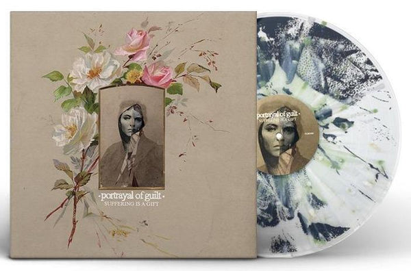 PORTRAYAL OF GUILT 'SUFFERING IS A GIFT' LP (CLEAR WITH OLIVE BONE & BEER SPLATTER)