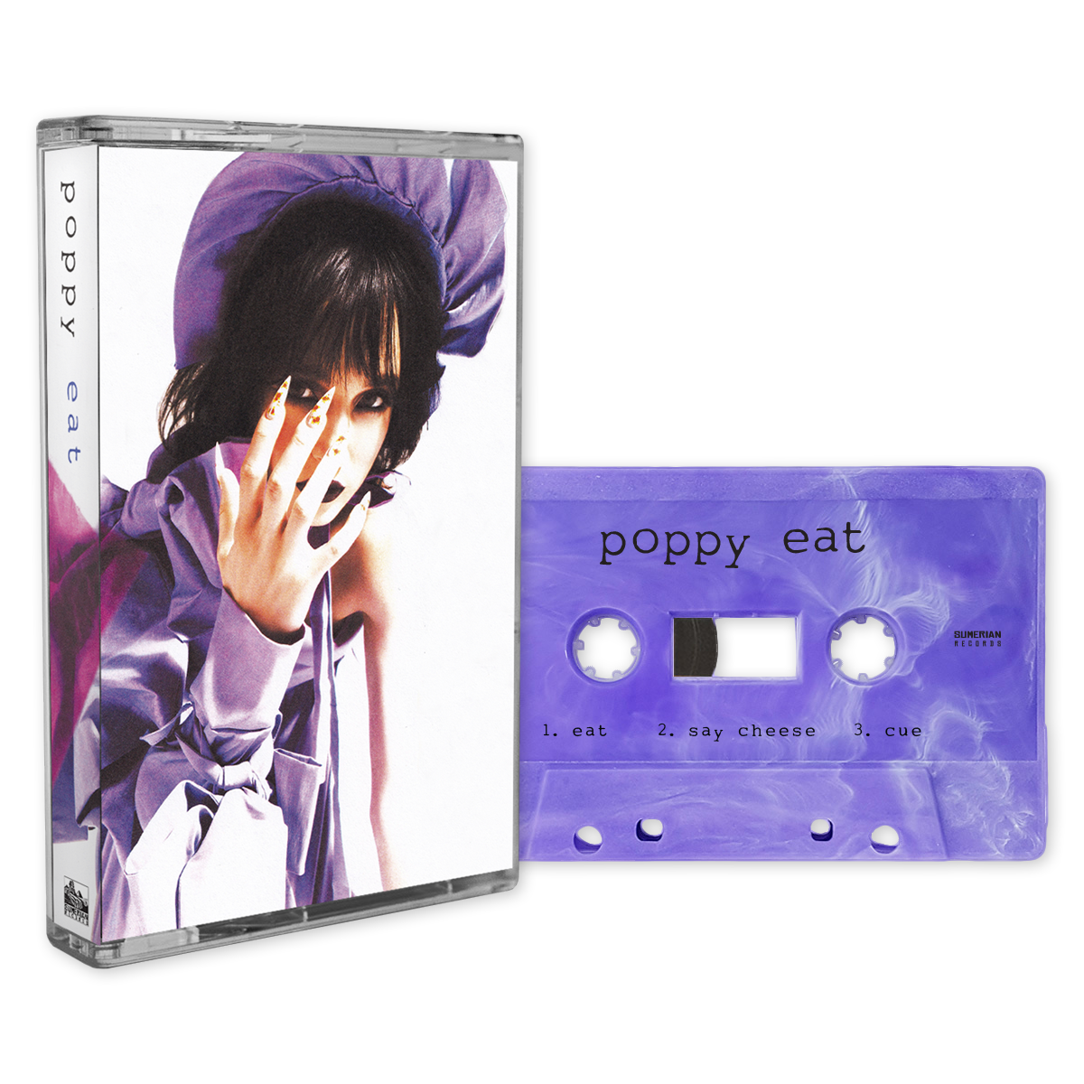 POPPY 'EAT' RECYCLED PURPLE CASSETTE