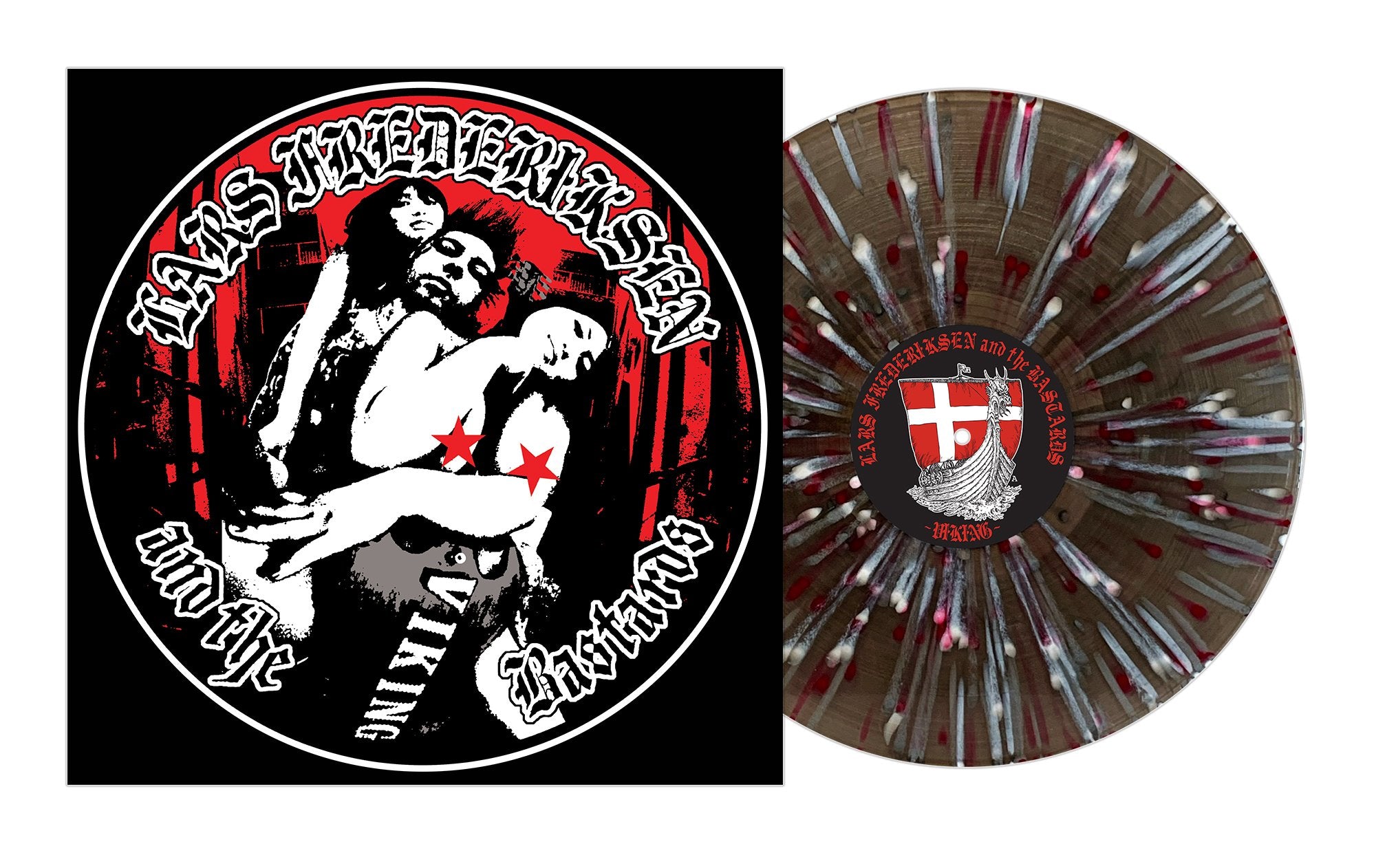 LARS FREDERIKSEN & THE BASTARDS 'VIKING' LP (Clear Black, Red, & White Splatter Vinyl)