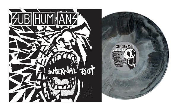 SUBHUMANS 'INTERNAL RIOT' LP (Black & White Galaxy Vinyl)