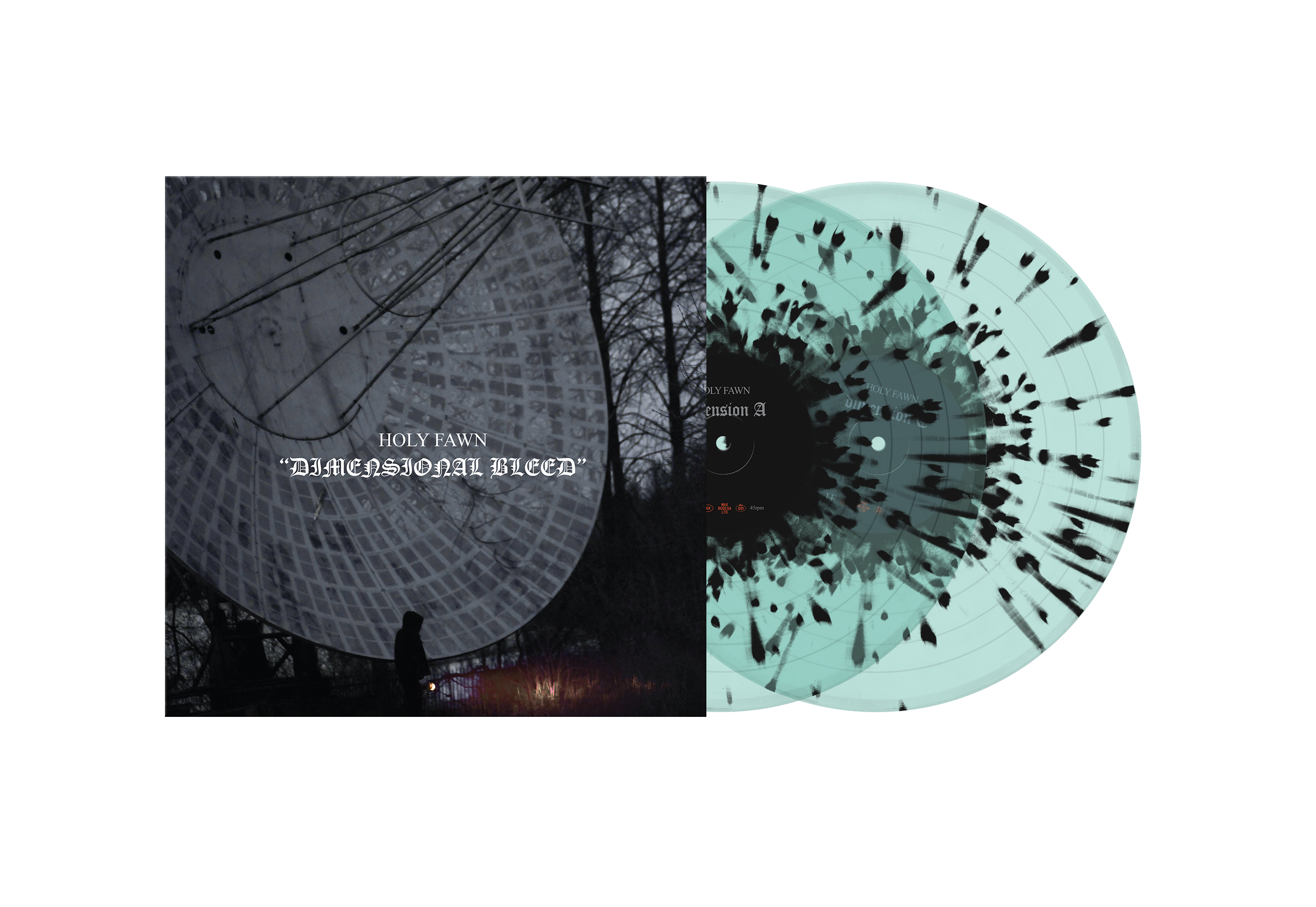 HOLY FAWN ‘DIMENSIONAL BLEED’ 2LP (Limited Edition – Only 250 made, Coke Bottle Clear w/ Black Splatter Vinyl)