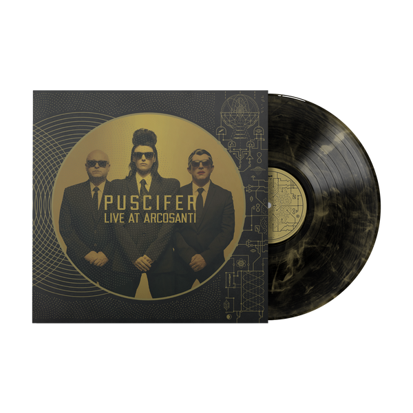 PUSCIFER ‘LIVE AT ARCOSANTI’ 2LP (Black & Gold Swirl Vinyl)