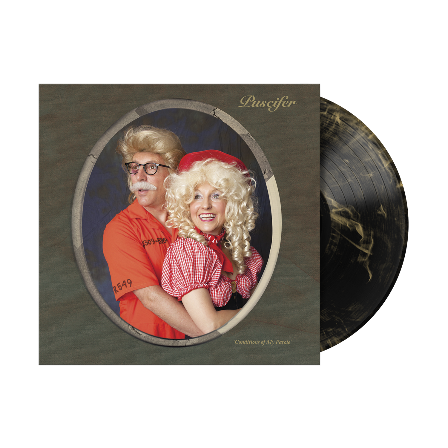 PUSCIFER ‘CONDITIONS OF MY PAROLE’ 2LP (Limited Edition – Only 500 Made, Black & Gold Swirl Vinyl)