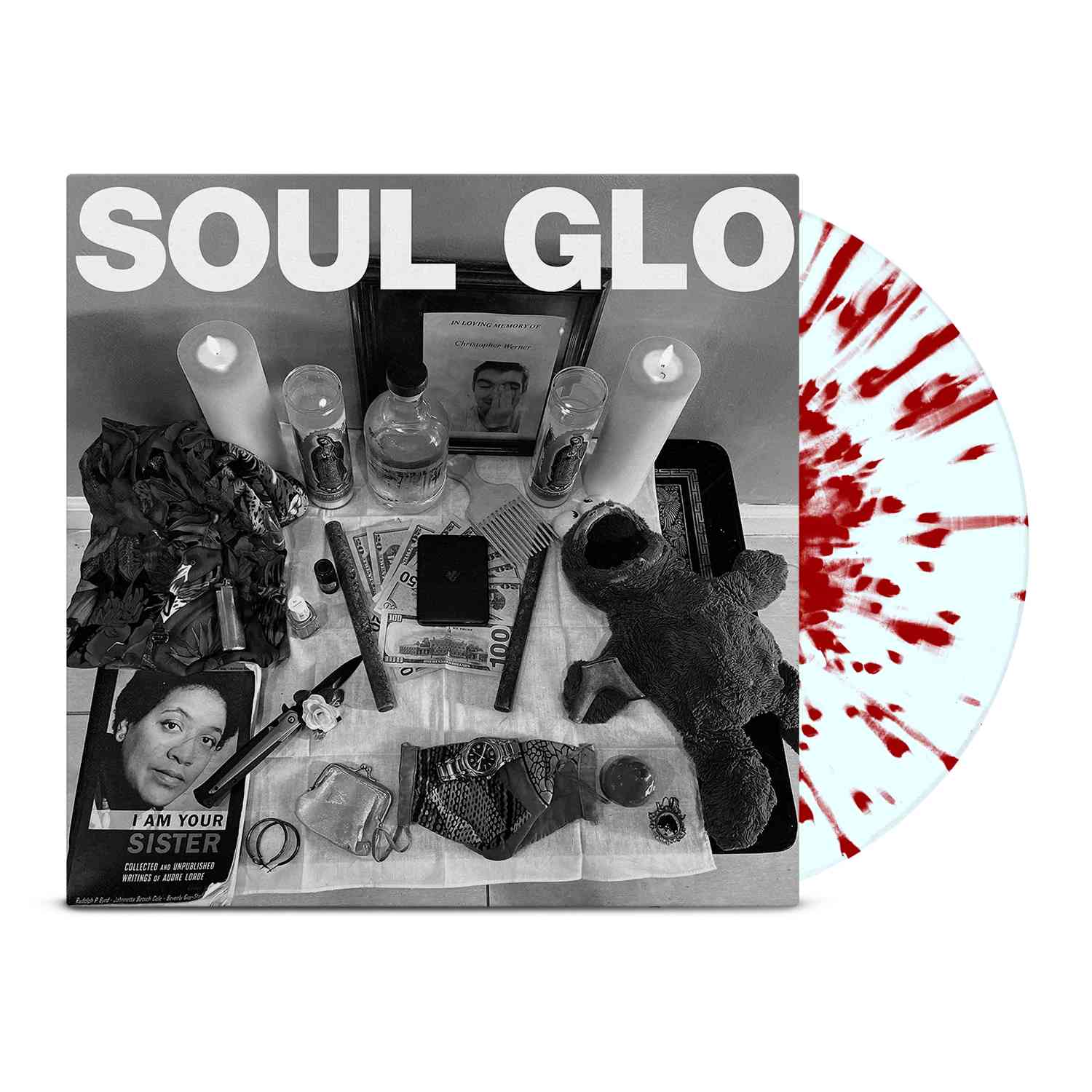 SOUL GLO 'DIASPORA PROBLEMS' LIMITED-EDITION ELECTRIC BLUE WITH RED SPLATTER LP — ONLY 300 MADE