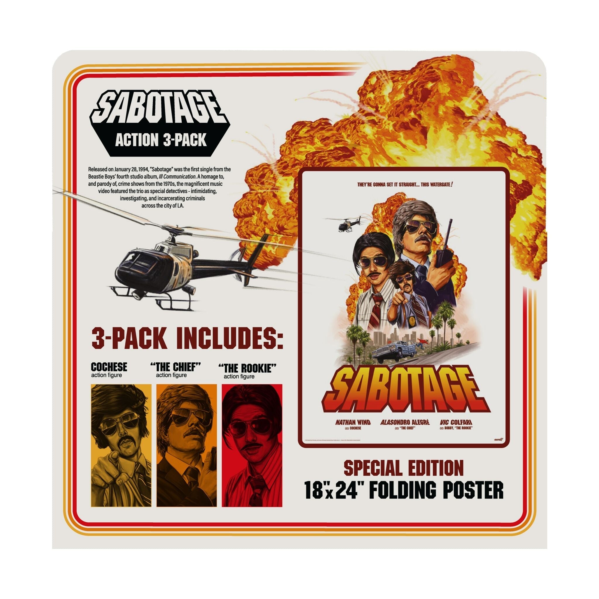 Beastie Boys Sabotage Poster Beastie Boys Sabotage Print Or Coaster