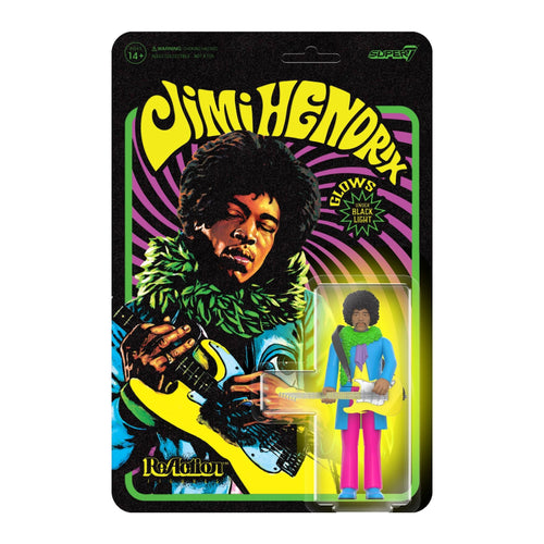 JIMI HENDRIX ARE YOU EXPERIENCED (BLACKLIGHT) REACTION FIGURE