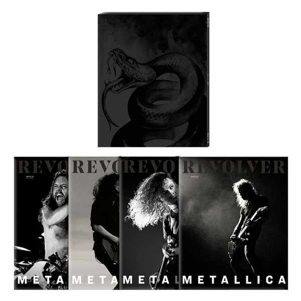 REVOLVER x METALLICA FALL 2021 ISSUE HAND-NUMBERED SLIPCASE WITH JOHN BAIZLEY SCREEN PRINT - ONLY 200 AVAILABLE